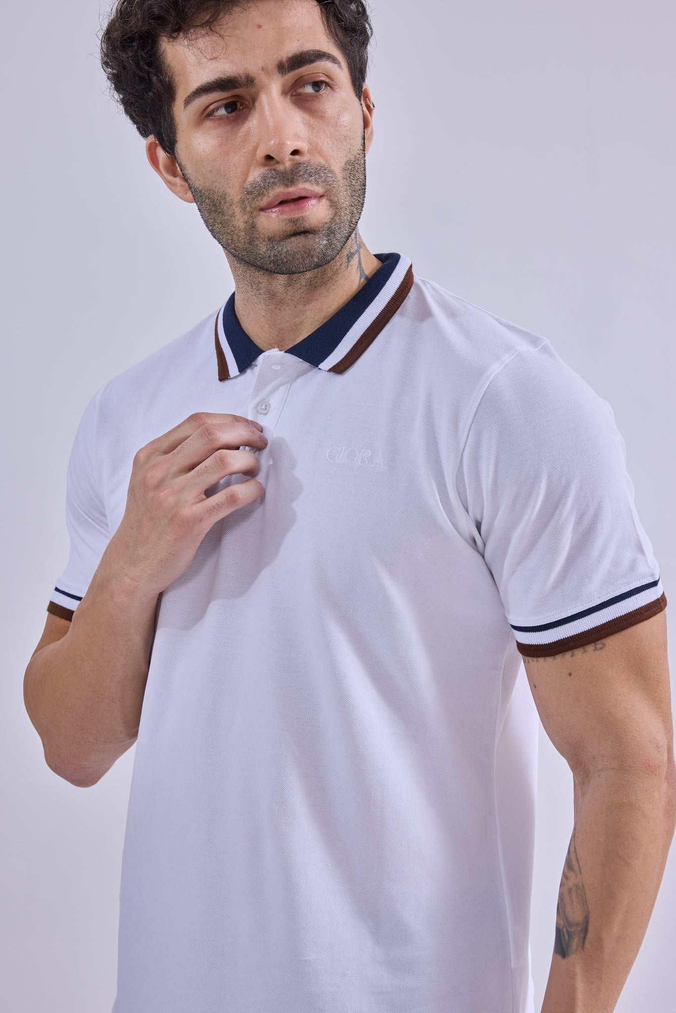 Polo - GIORAcottonGIORAPoloGI-POL-0005-WH-SSGIORACotton