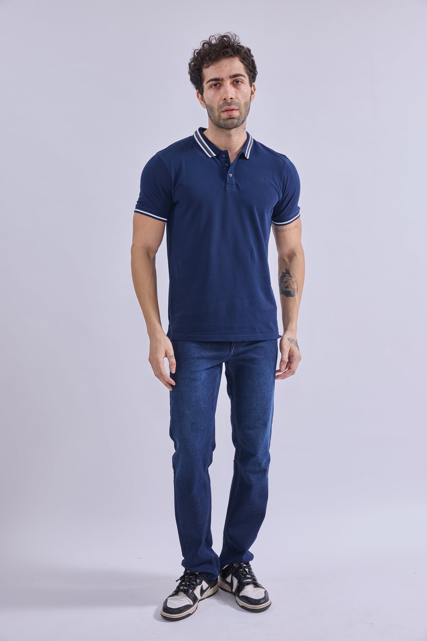 Polo - GIORAcottonGIORAPoloGI-POL-0002-BL-SSGIORACotton