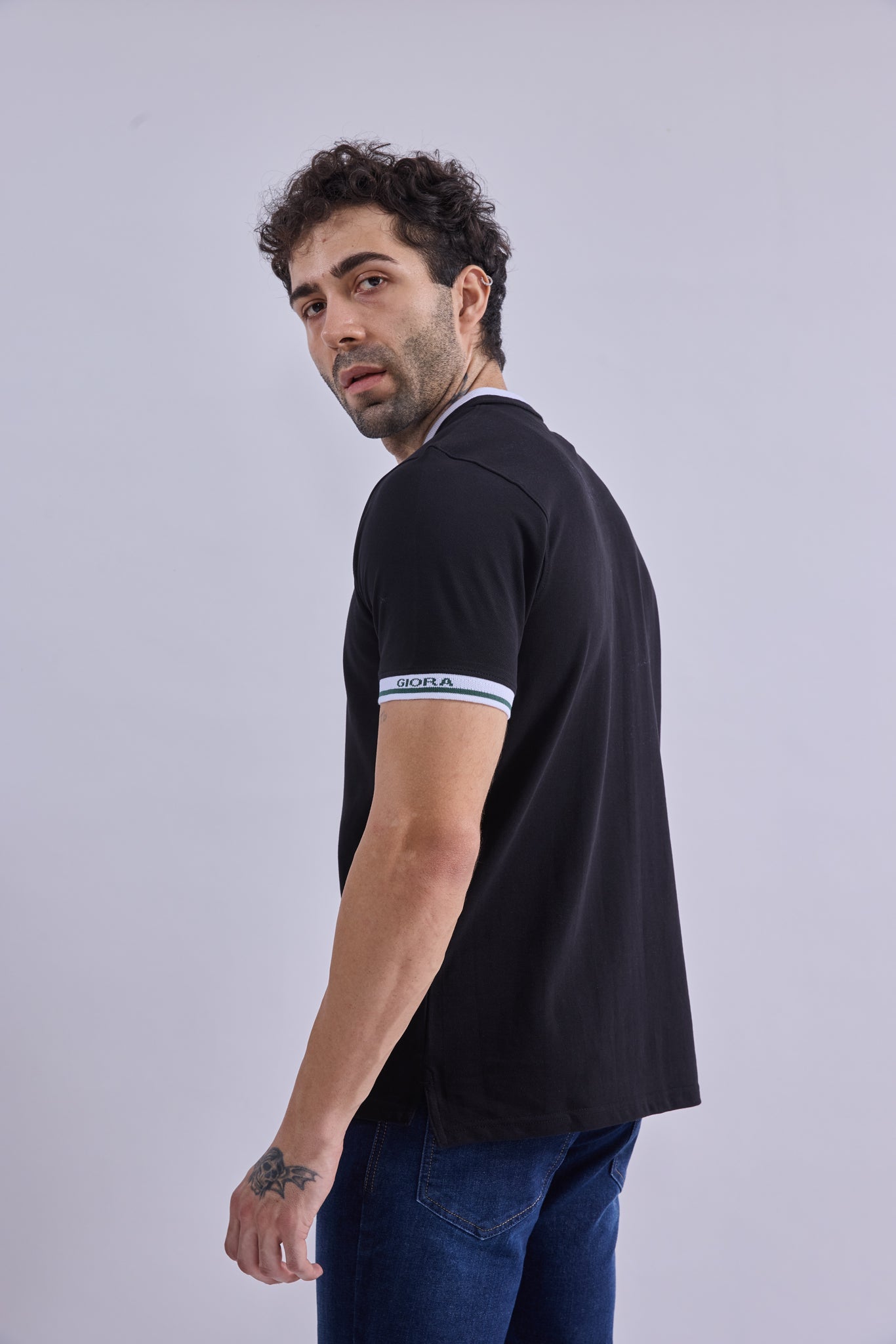 Polo - GIORAcottonGIORAPoloGI-POL-0004-BK-SSGIORACotton
