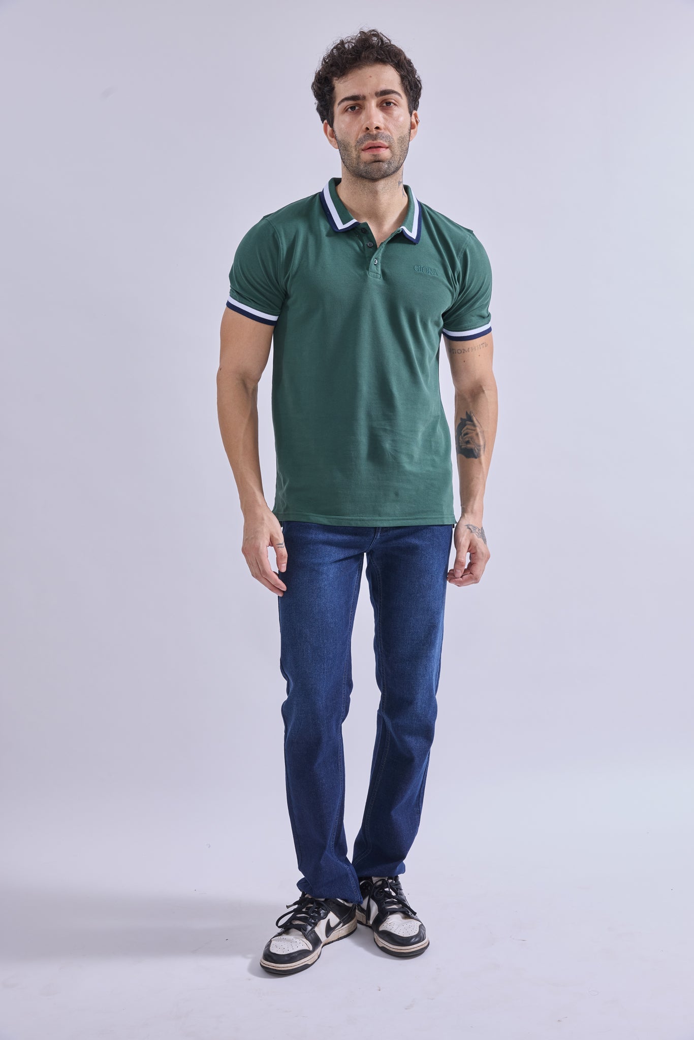 Polo - GIORAcottonGIORAPoloGI-POL-0001-GRN-SSGIORACotton