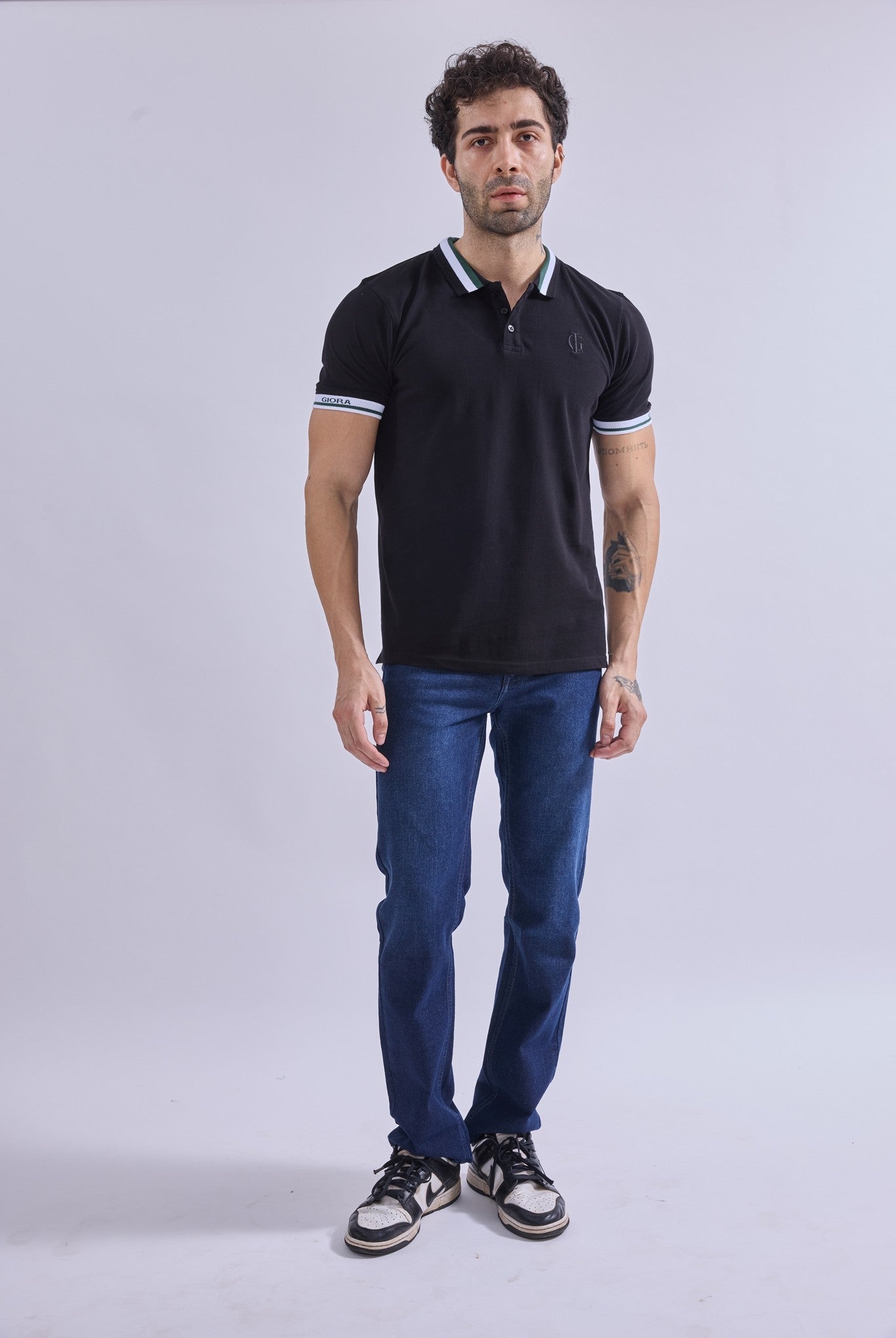 Polo - GIORAcottonGIORAPoloGI-POL-0004-BK-SSGIORACotton