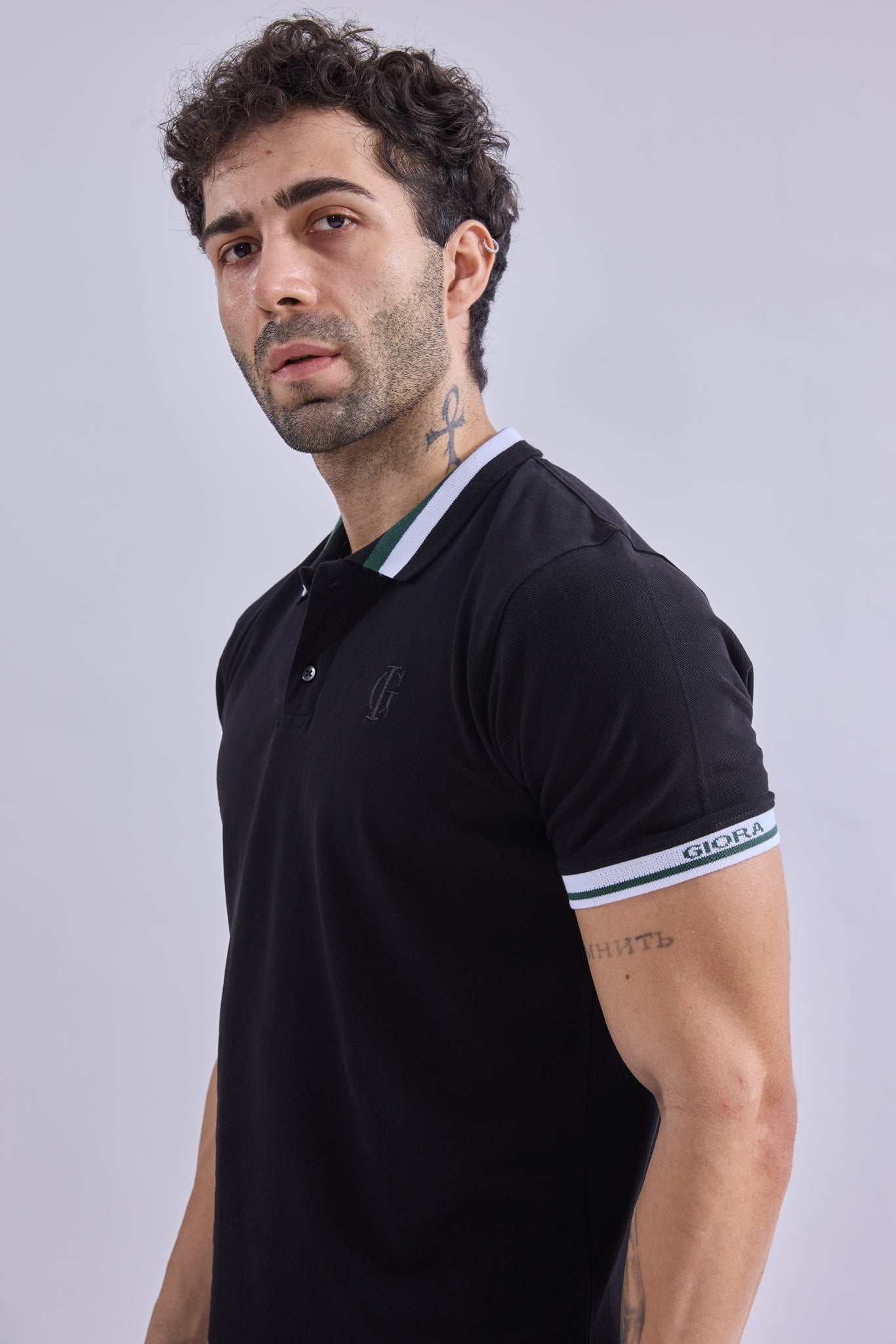 Polo - GIORAcottonGIORAPoloGI-POL-0004-BK-SSGIORACotton