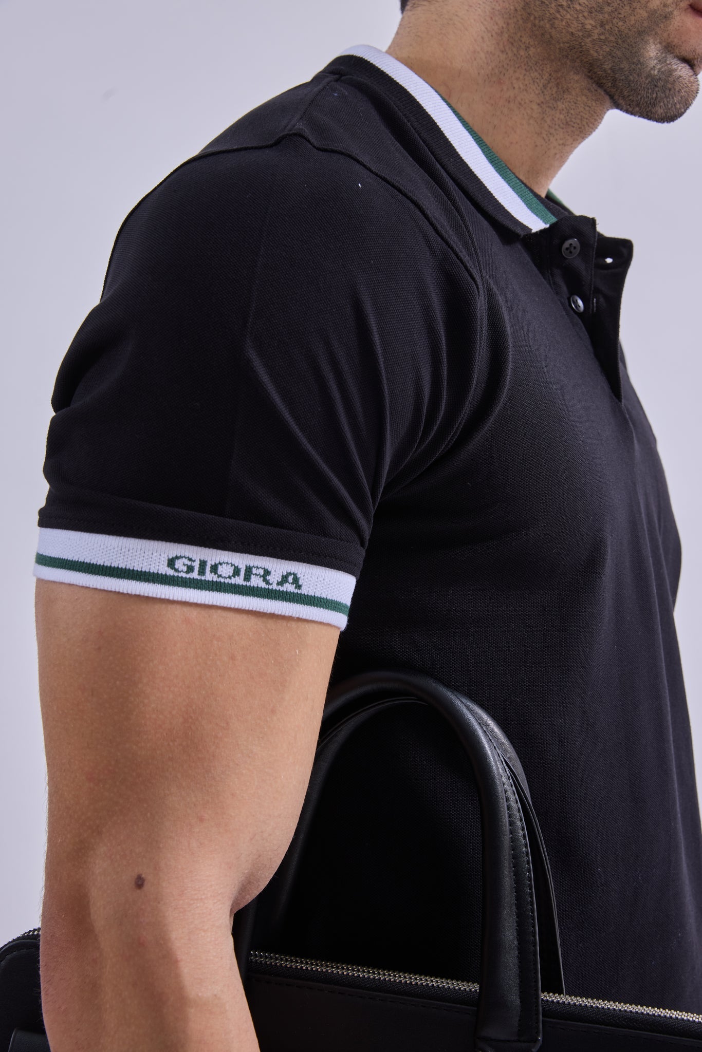 Polo - GIORAcottonGIORAPoloGI-POL-0004-BK-SSGIORACotton