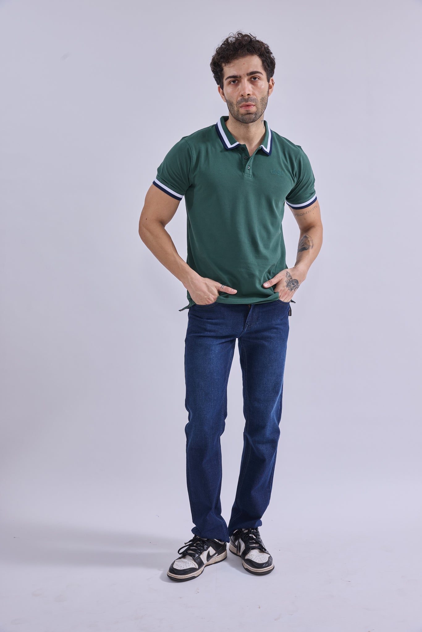 Polo - GIORAcottonGIORAPoloGI-POL-0001-GRN-SSGIORACotton