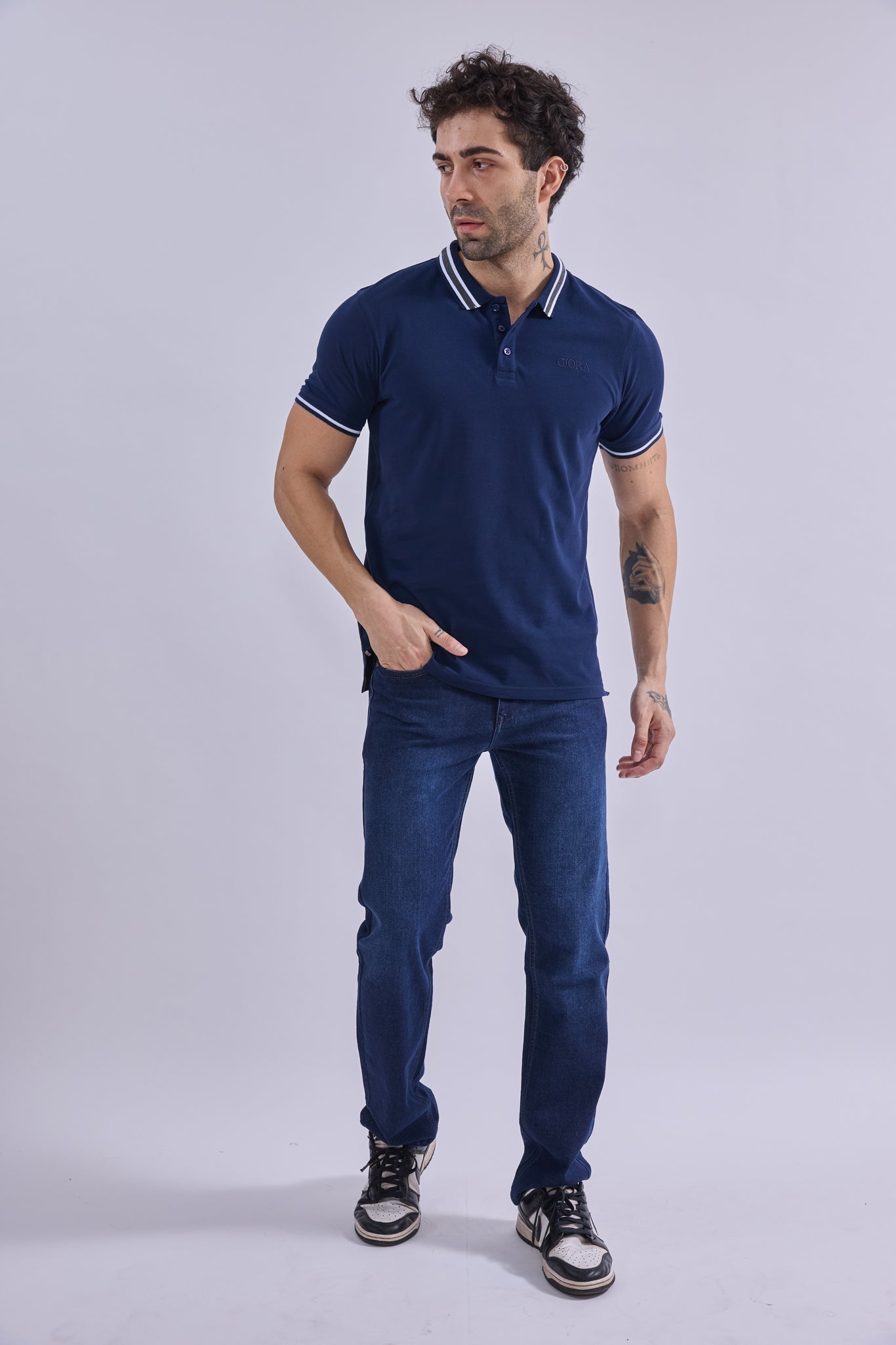 Polo - GIORAcottonGIORAPoloGI-POL-0002-BL-SSGIORACotton