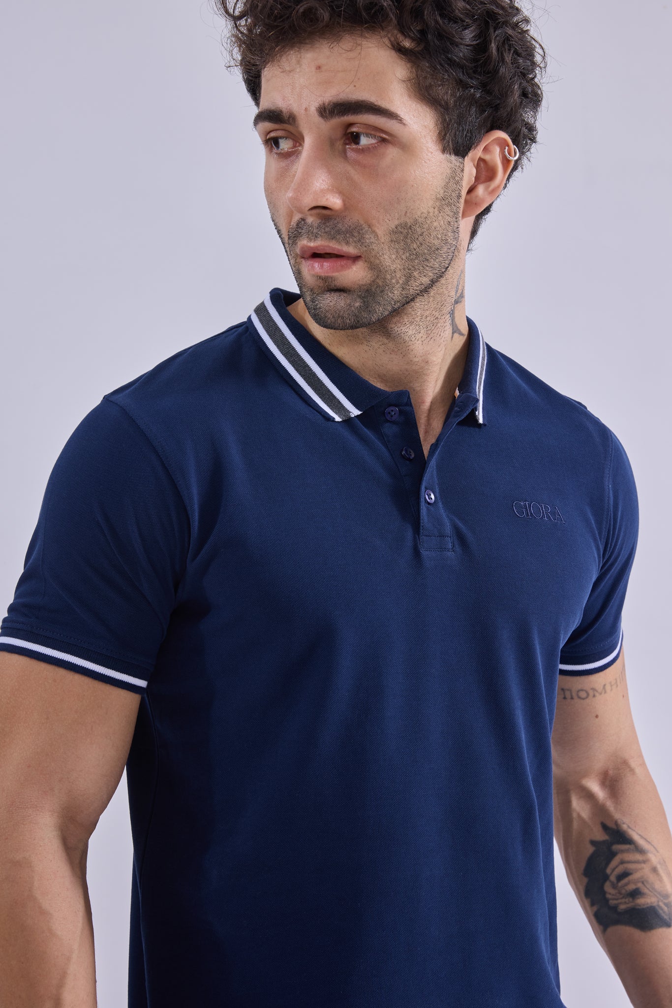Polo - GIORAcottonGIORAPoloGI-POL-0002-BL-SSGIORACotton