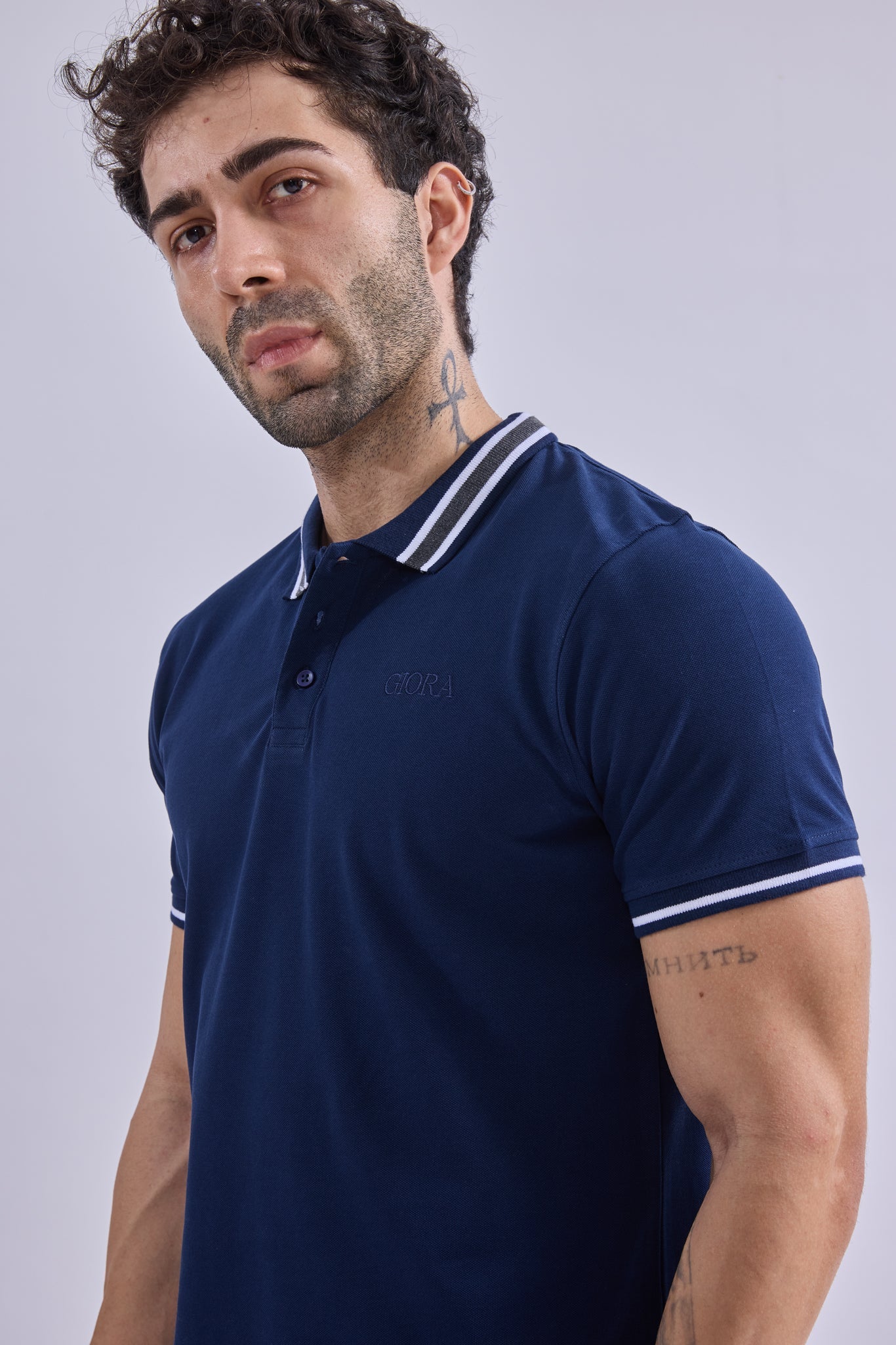 Polo - GIORAcottonGIORAPoloGI-POL-0002-BL-SSGIORACotton