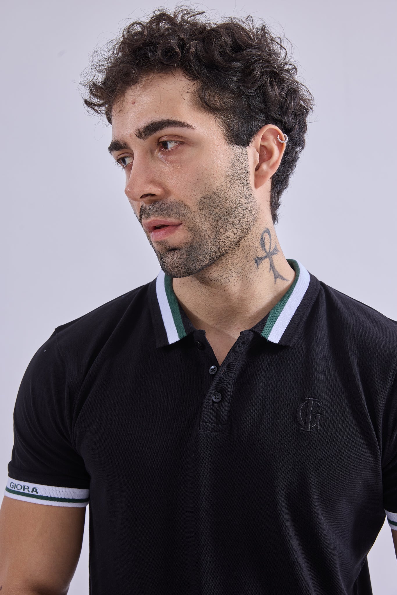 Polo - GIORAcottonGIORAPoloGI-POL-0004-BK-SSGIORACotton
