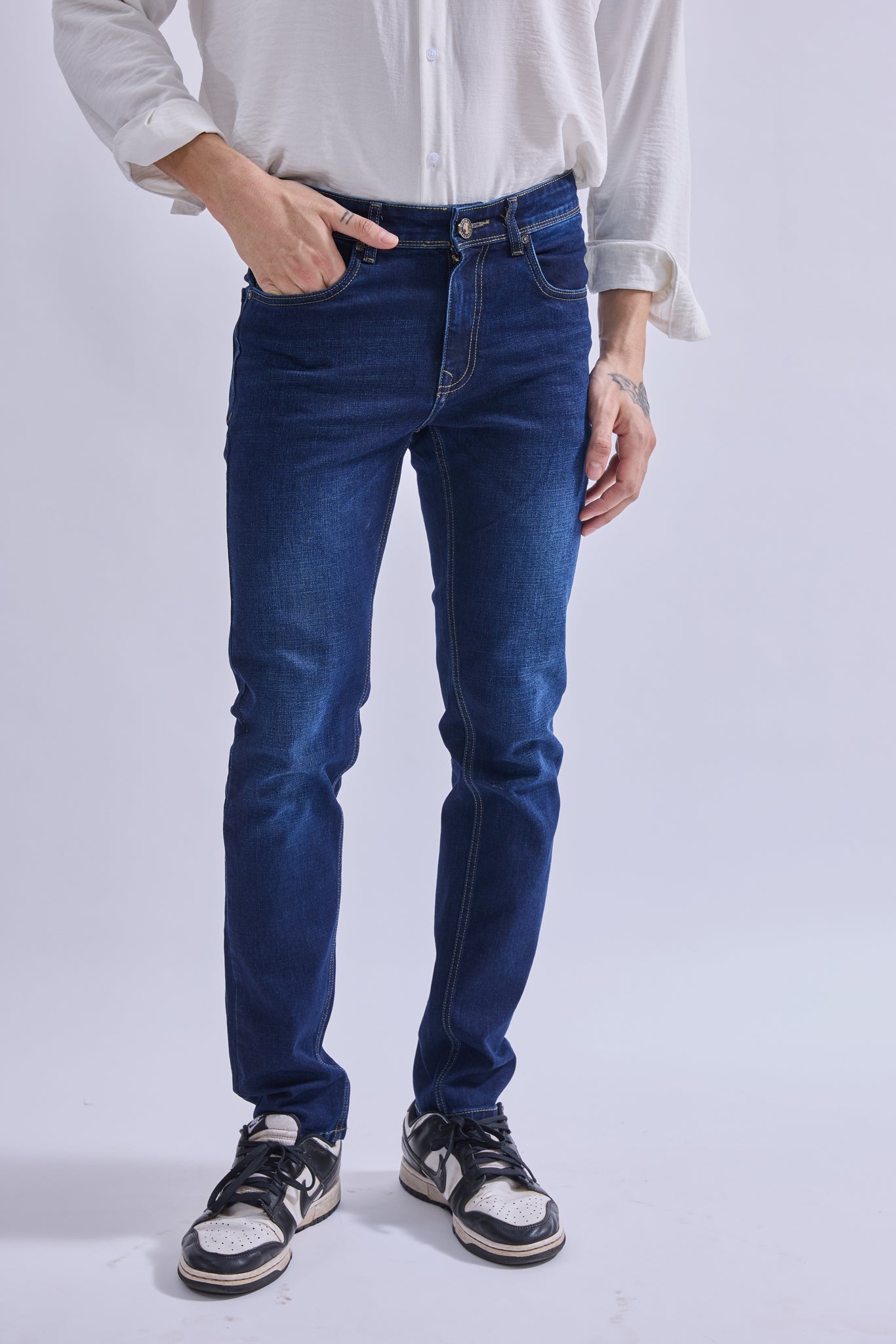Regular Fits Jeans - GIORAcottonGIORARegular Fits JeansGI-JE-0010-30Indigo NavyGIORASkinny leg30