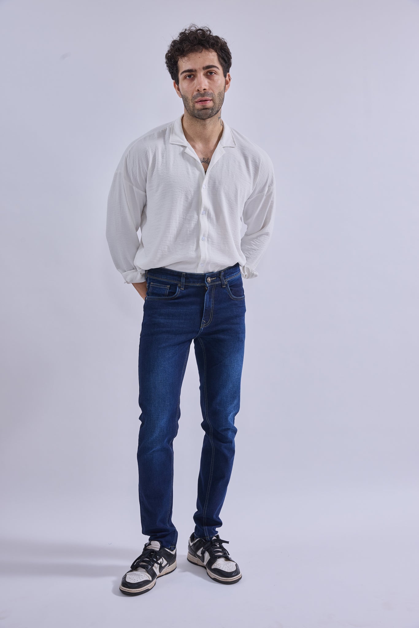 Regular Fits Jeans - GIORAcottonGIORARegular Fits JeansGI-JE-0010-30Indigo NavyGIORASkinny leg30