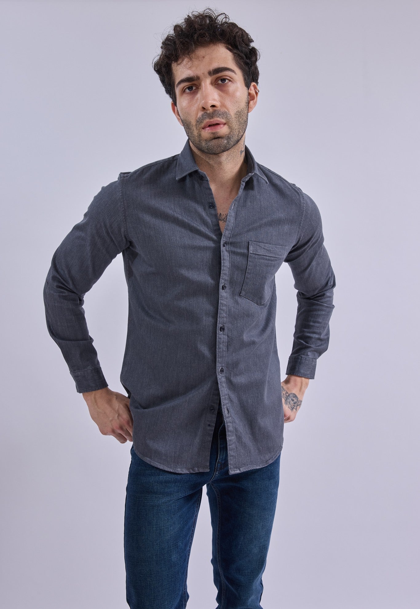 Shirt - GIORADenimGIORAShirtGI-SH-DM-0014-STGR-SSGIORADenim