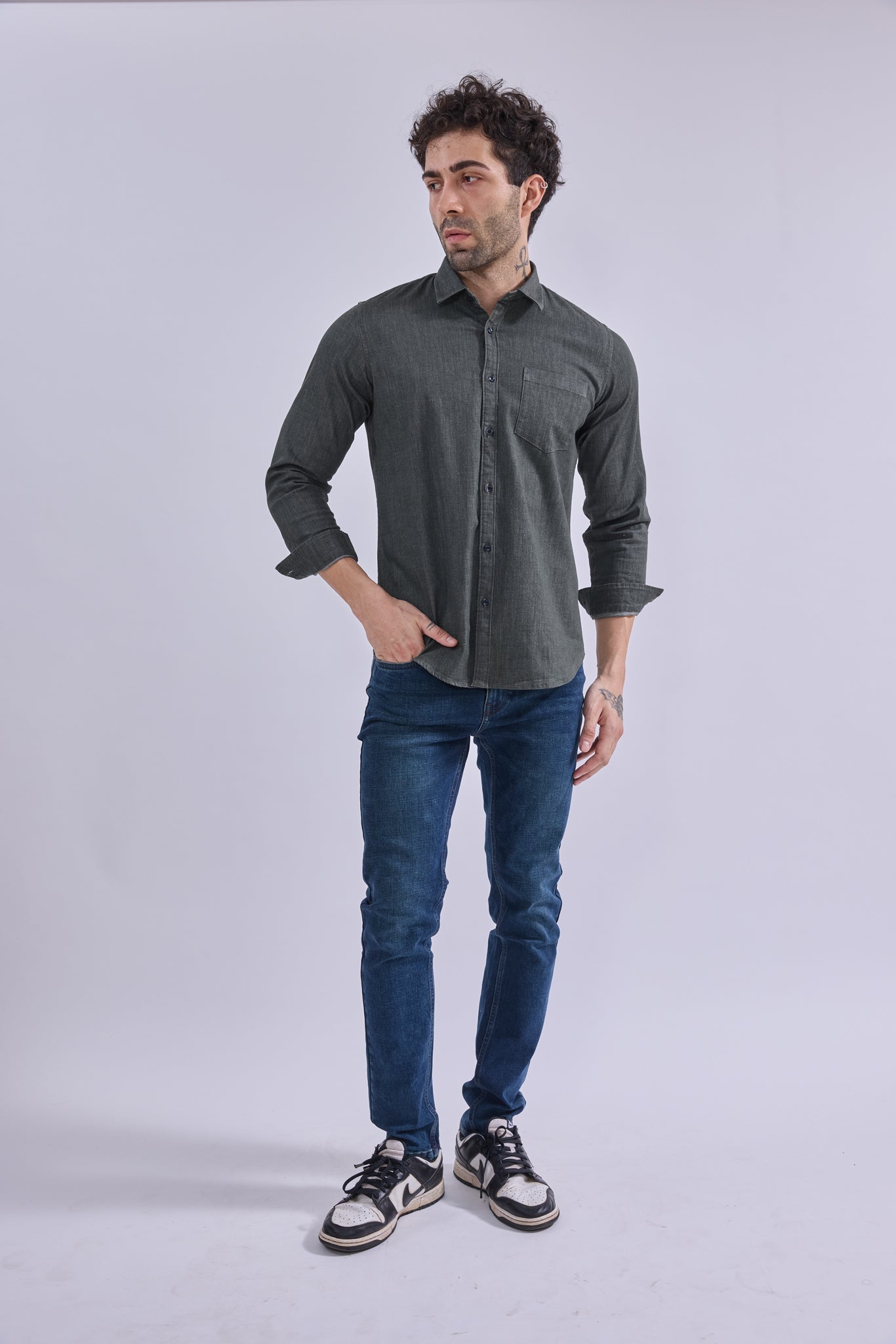 Shirt - GIORADenimGIORAShirtGI-SH-DM-0011-OGRN-SSGIORADenim