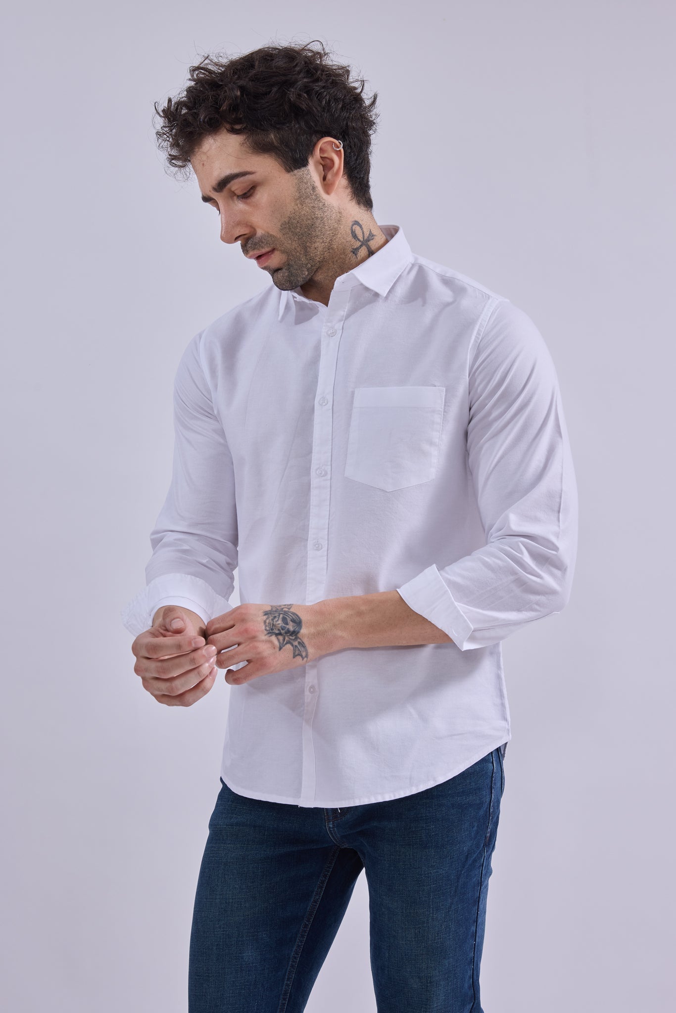 Shirt - GIORAcottonGIORAShirtGI-SH-0001-OXWH-SSGIORACotton