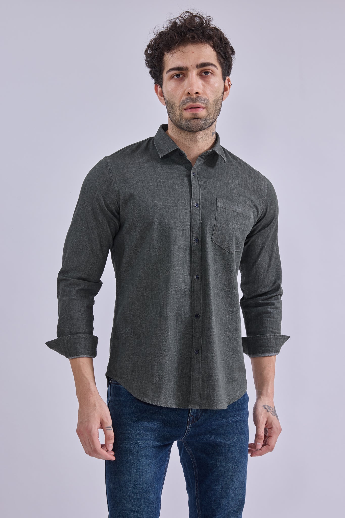 Shirt - GIORADenimGIORAShirtGI-SH-DM-0011-OGRN-SSGIORADenim