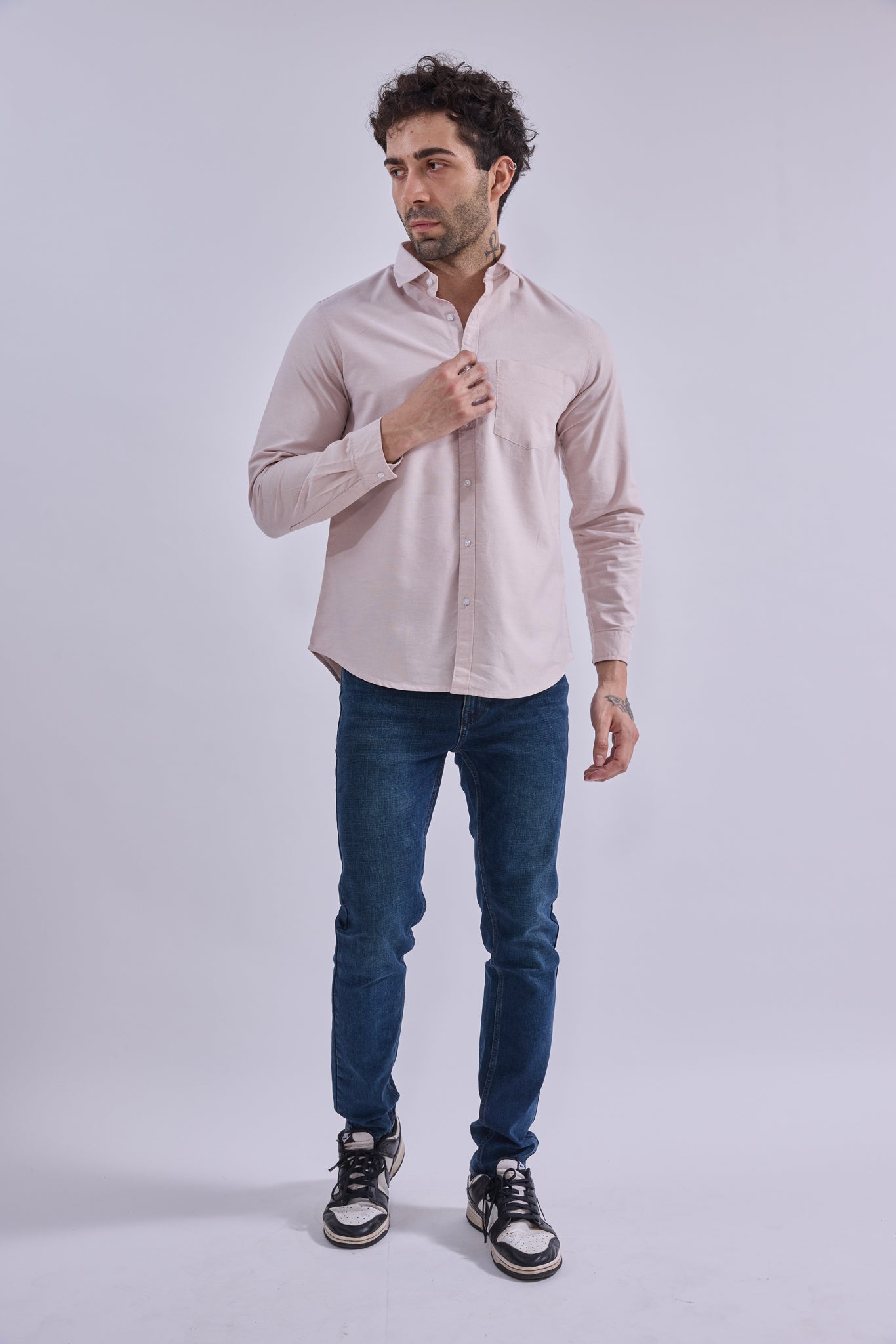 Shirt - GIORAcottonGIORAShirtGI-SH-0002-OXBEIGE-SSGIORACotton