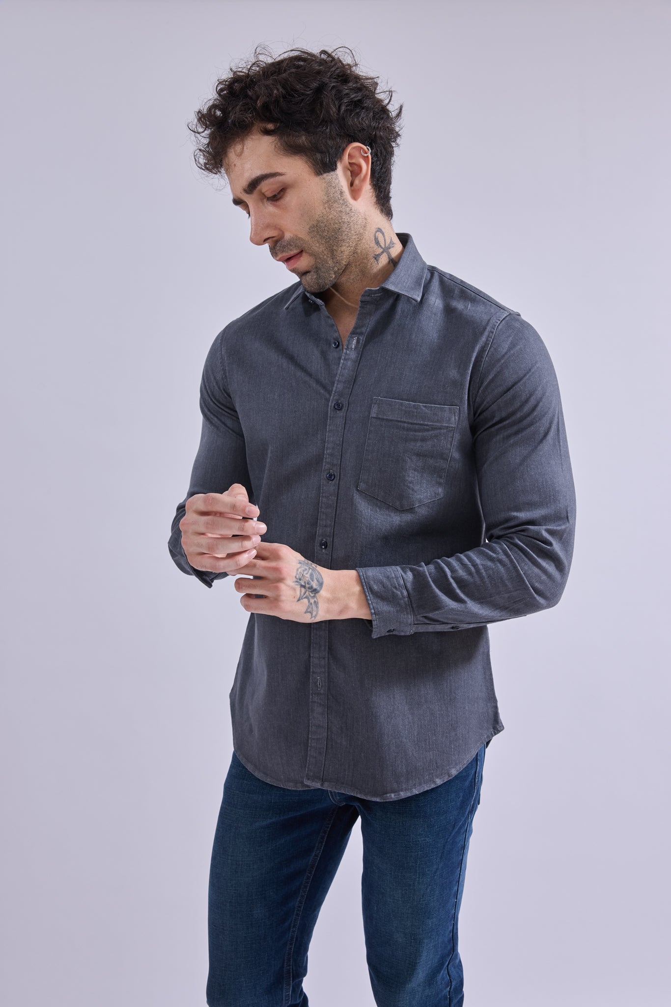 Shirt - GIORADenimGIORAShirtGI-SH-DM-0014-STGR-SSGIORADenim