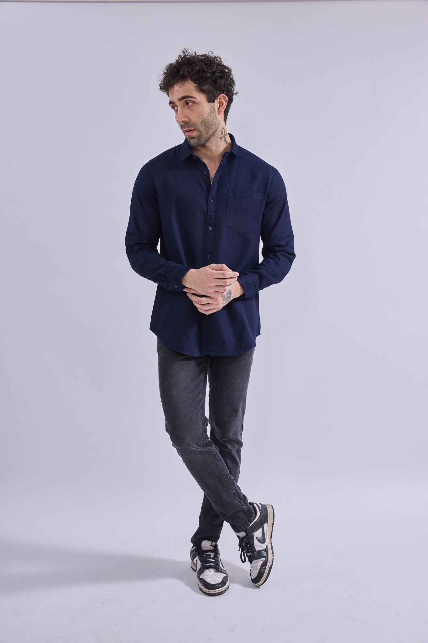 Shirt - GIORADenimGIORAShirtGI-SH-DM-0015-DKNVY-SSGIORADenim