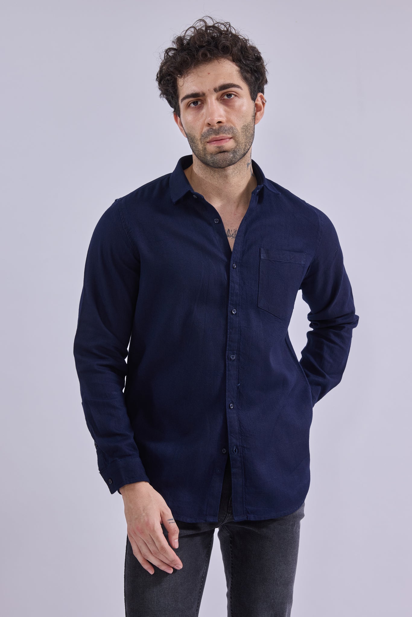 Shirt - GIORADenimGIORAShirtGI-SH-DM-0015-DKNVY-SSGIORADenim