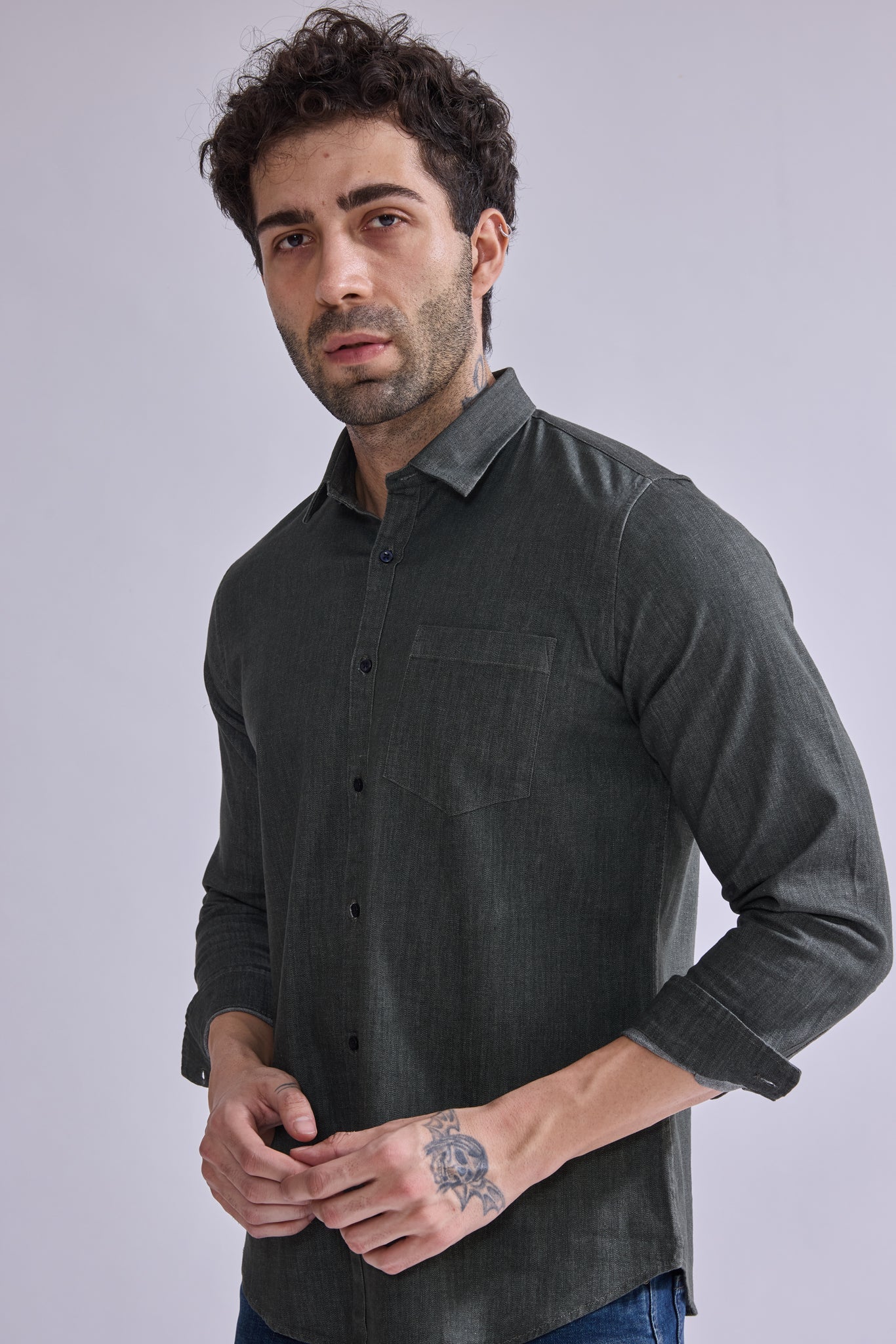 Shirt - GIORADenimGIORAShirtGI-SH-DM-0011-OGRN-SSGIORADenim