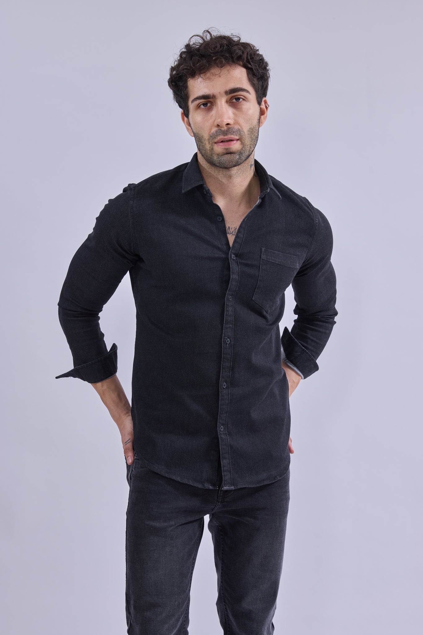 Shirt - GIORADenimGIORAShirtGI-SH-DM-0016-BKIND-SSGIORADenim