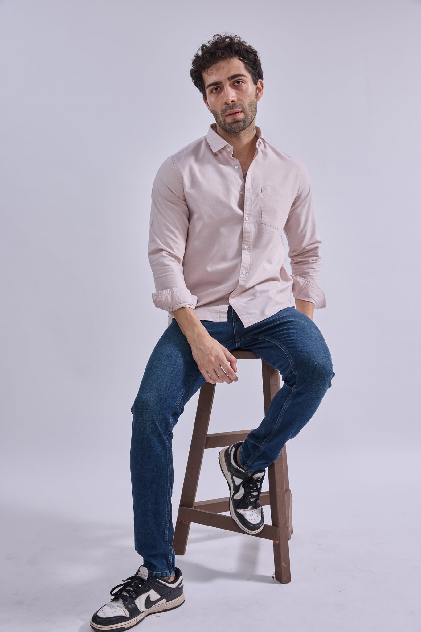 Shirt - GIORAcottonGIORAShirtGI-SH-0002-OXBEIGE-SSGIORACotton