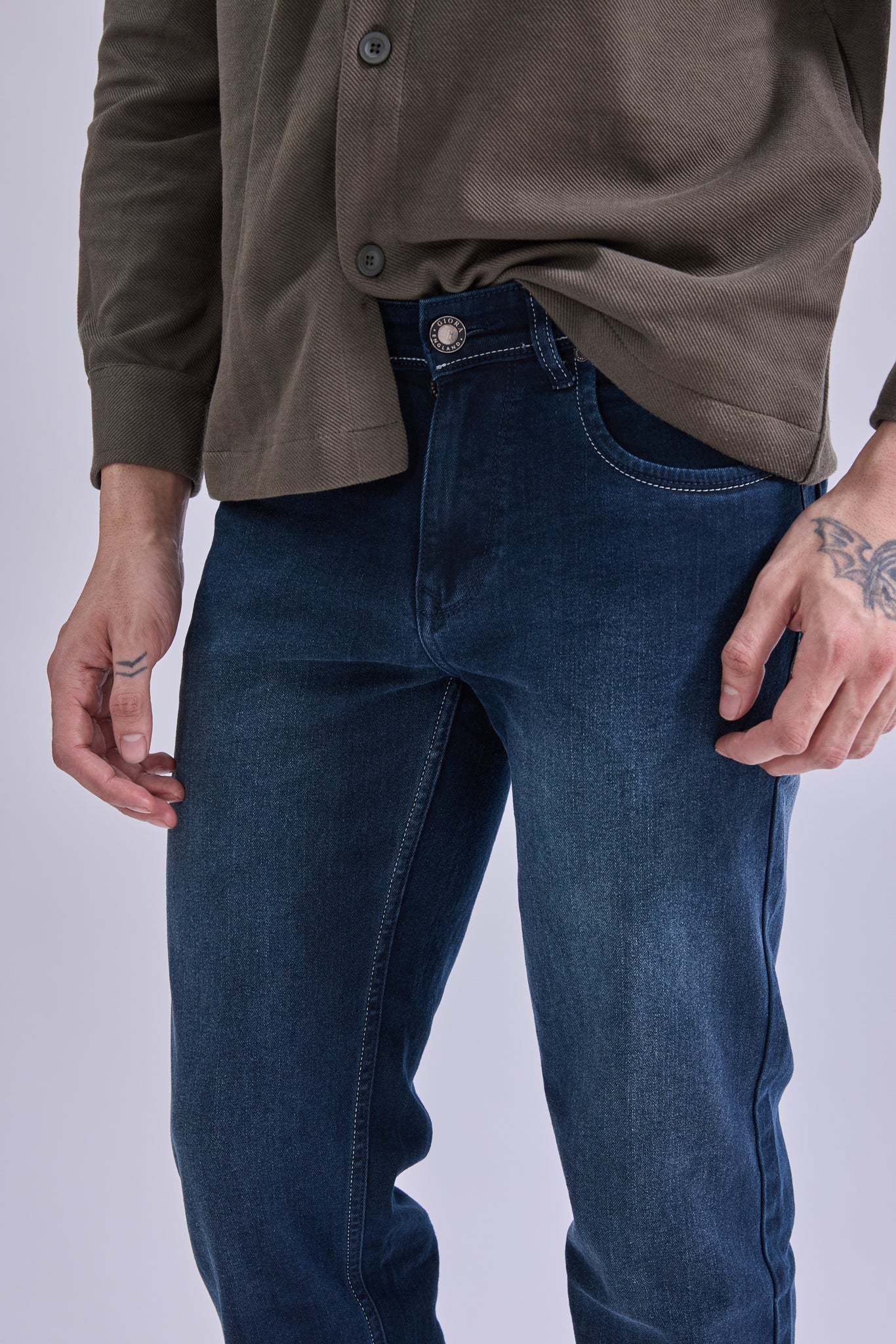 Straight Fit Jeans - GIORAcottonGIORAStraight Fit JeansGI-JE-0002-OLT-3232GIORACotton