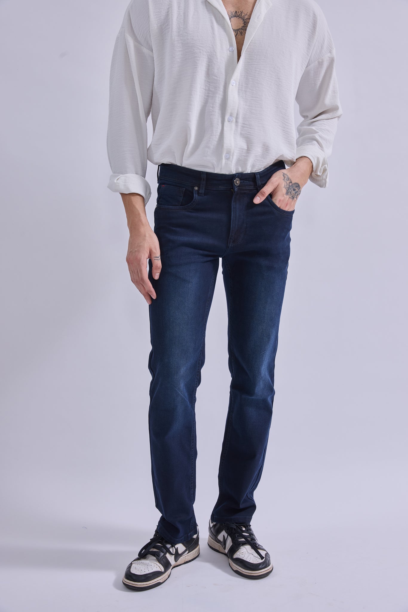 Straight Fit Jeans - GIORAcottonGIORAStraight Fit JeansGI-JE-0003-NVYRW-3232GIORACotton