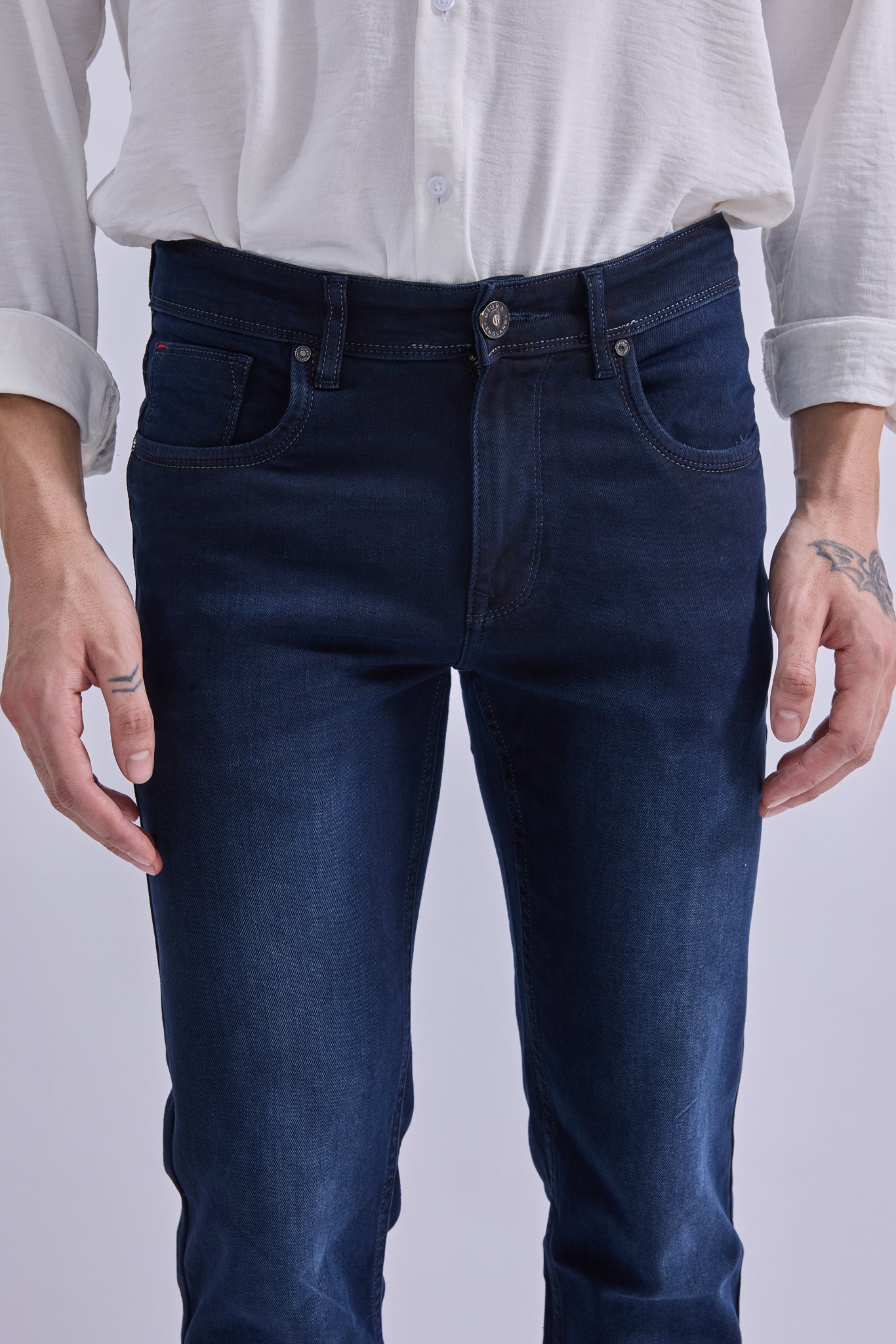 Straight Fit Jeans - GIORAcottonGIORAStraight Fit JeansGI-JE-0003-NVYRW-3232GIORACotton