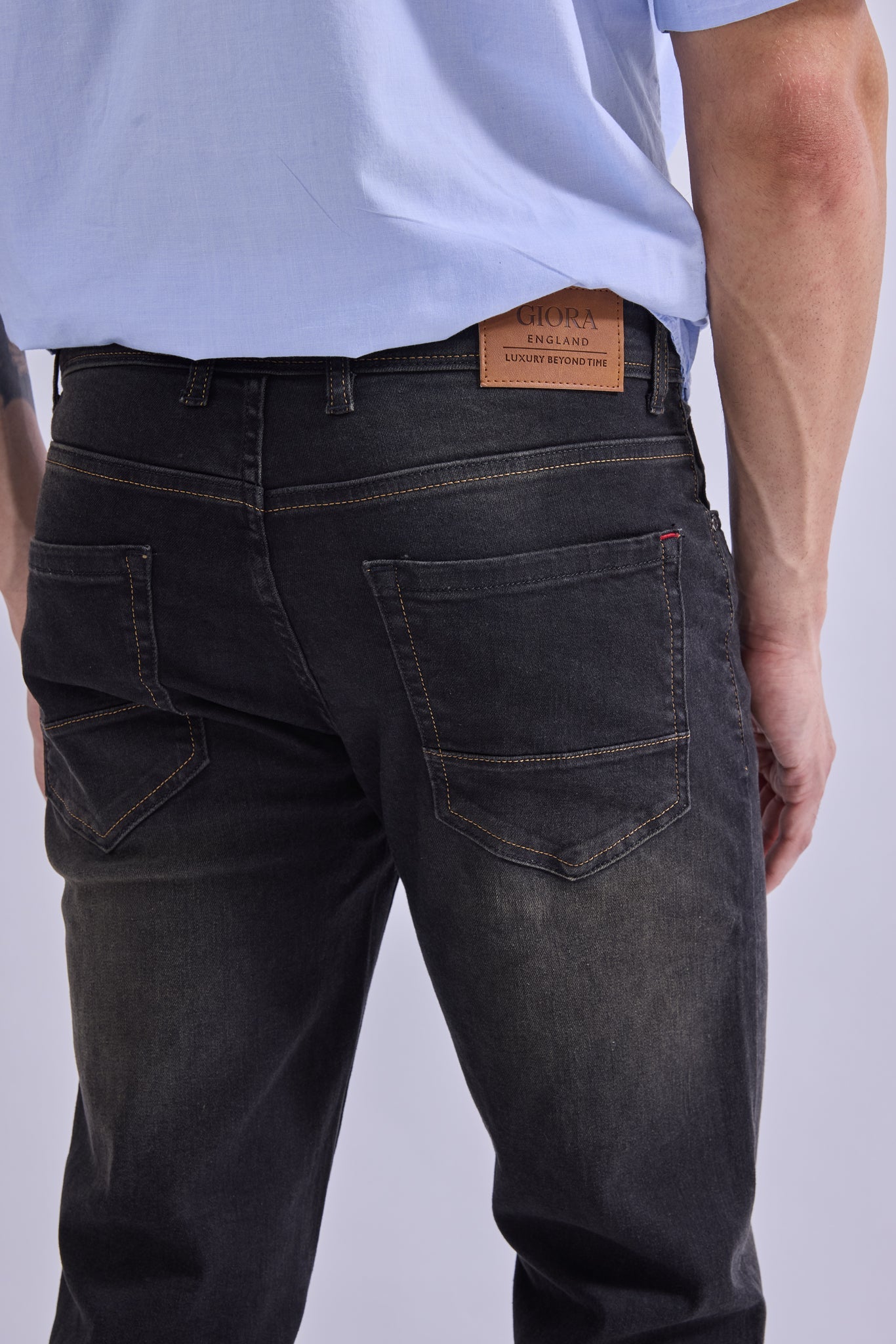 Straight Fit Jeans - GIORAcottonGIORAStraight Fit JeansGI-JE-0007-BKPKTPNL-3232GIORACotton