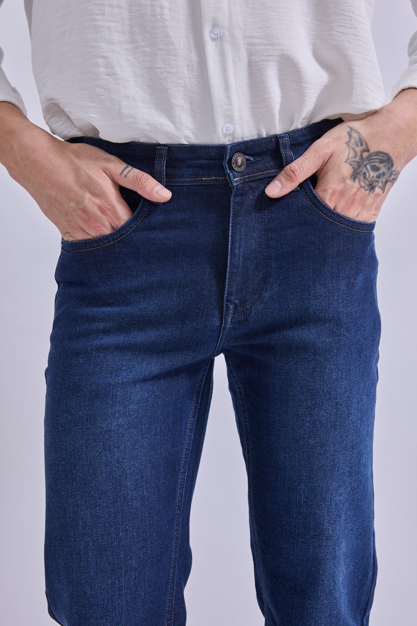 Straight Fit Jeans - GIORAcottonGIORAStraight Fit JeansGI-JE-0006-NVYDARKDX-3232GIORACotton
