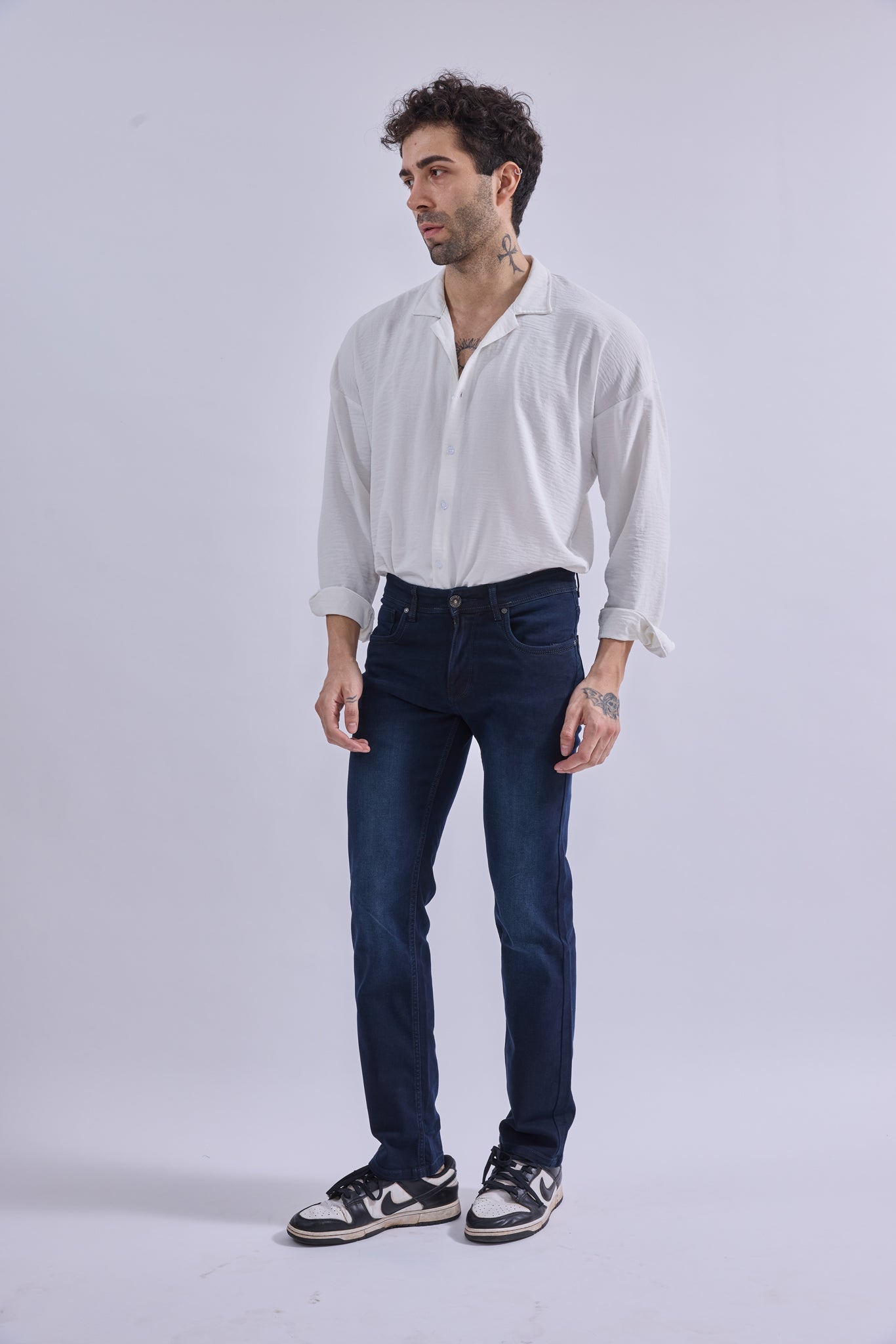 Straight Fit Jeans - GIORAcottonGIORAStraight Fit JeansGI-JE-0003-NVYRW-3232GIORACotton