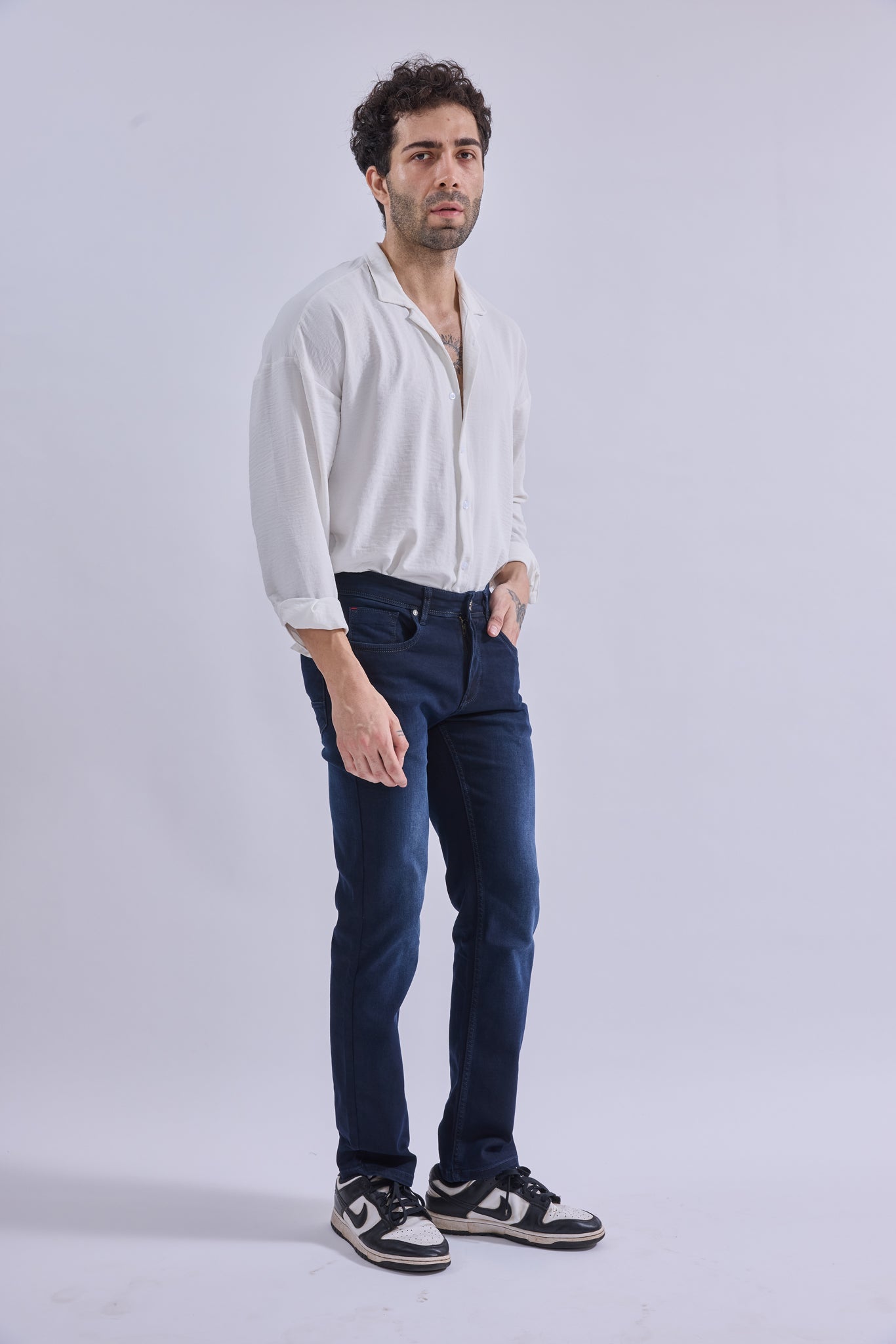 Straight Fit Jeans - GIORAcottonGIORAStraight Fit JeansGI-JE-0003-NVYRW-3232GIORACotton