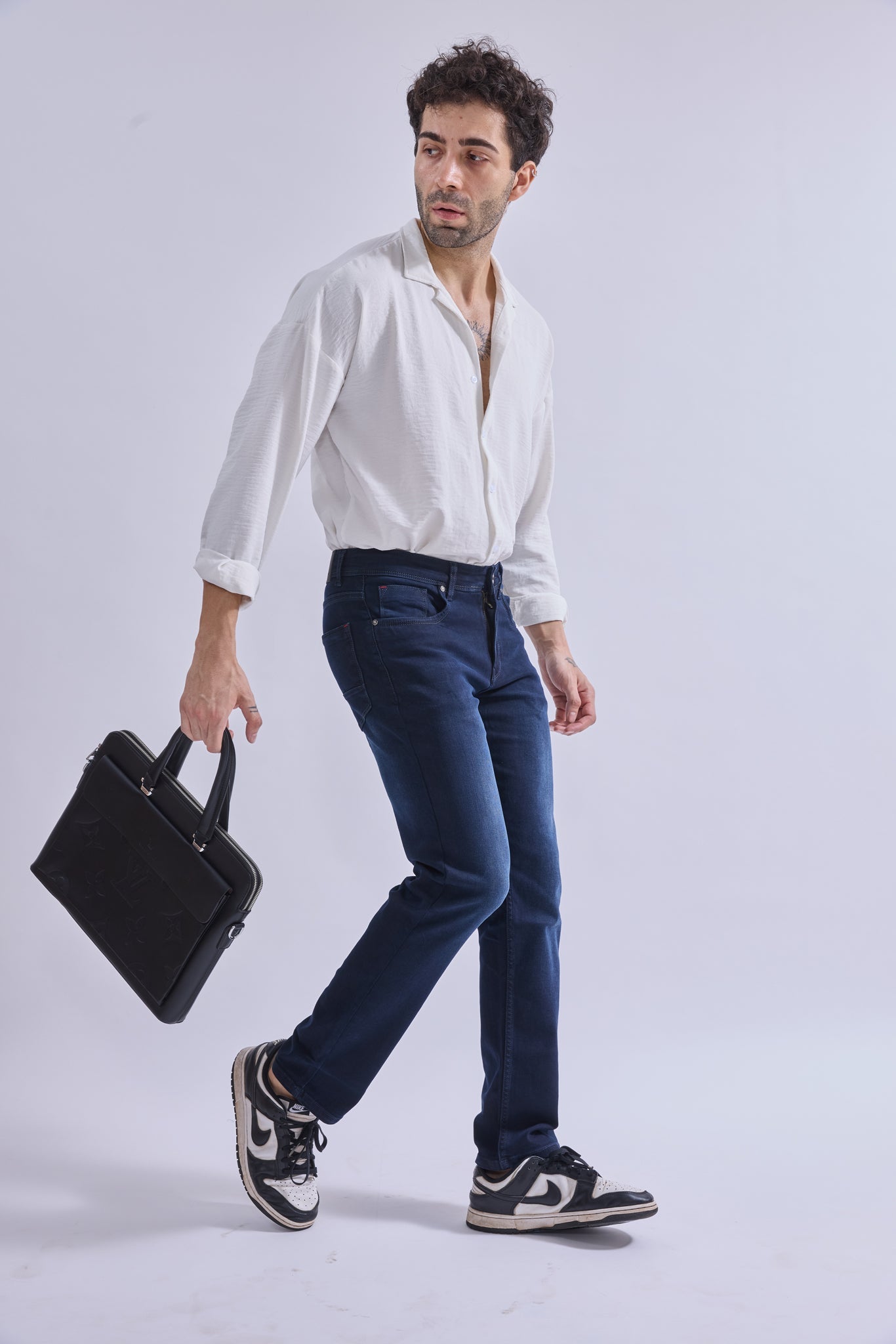 Straight Fit Jeans - GIORAcottonGIORAStraight Fit JeansGI-JE-0003-NVYRW-3232GIORACotton