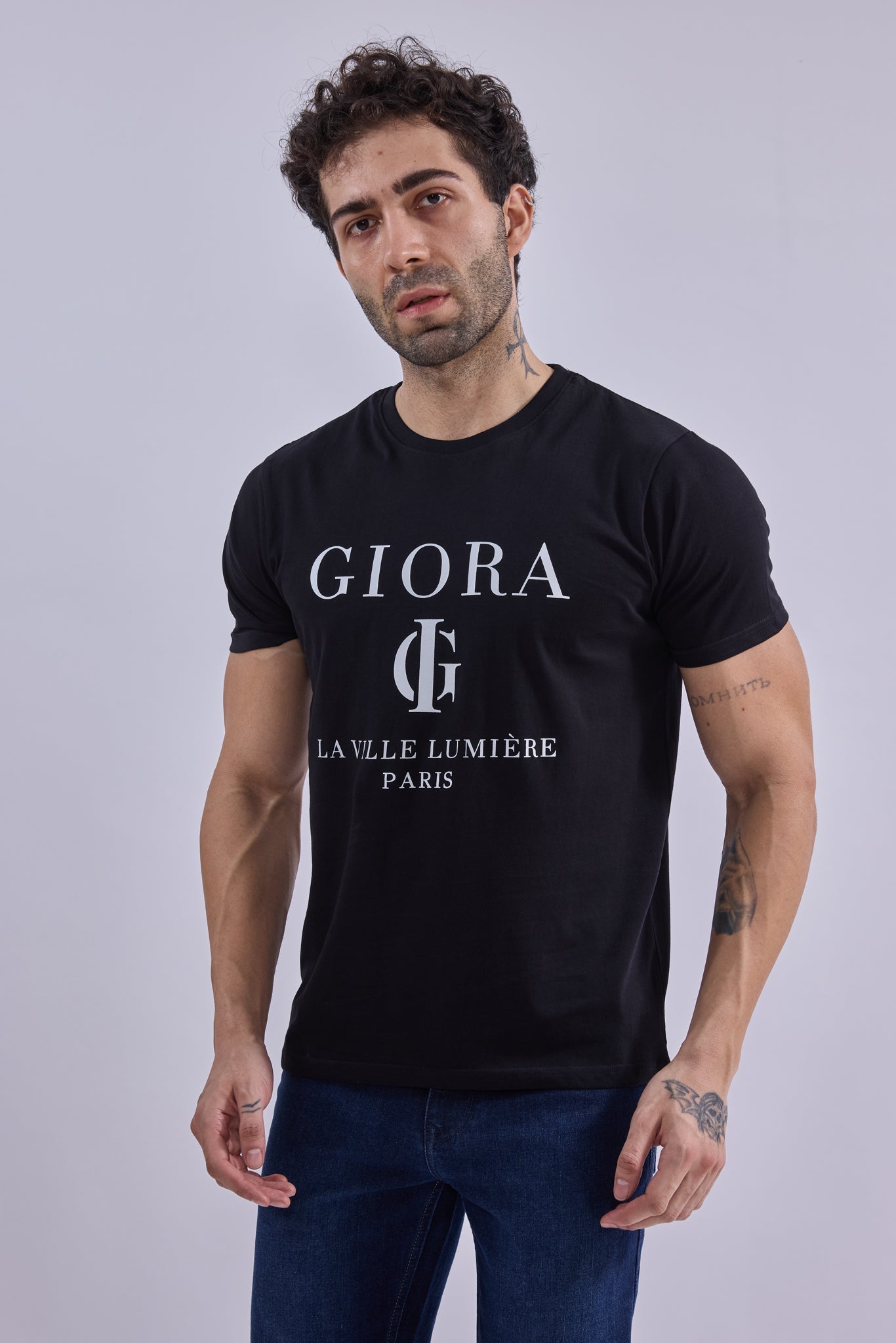 T-Shirt - GIORA100% Super Combed CottonGIORAT-ShirtGI-TS-0002-BK-SCottonGIORAS